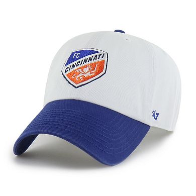 Men's '47 White FC Cincinnati Two-Tone Clean Up Adjustable Hat
