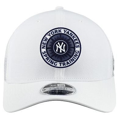 Men's New Era White New York Yankees 2026 Spring Training Fan Pack 9SEVENTY Adjustable Trucker Hat