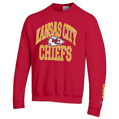 Men's Champion Red Kansas City Chiefs Powerblend Fleece Sweatshirt