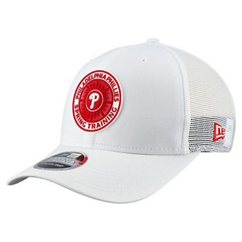 Men's New Era White Philadelphia Phillies 2026 Spring Training Fan Pack 9SEVENTY Adjustable Trucker Hat