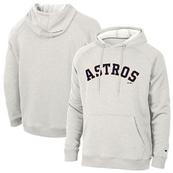 Men's Champion Heather Gray Houston Astros Triumph Tri-Blend Hoodie
