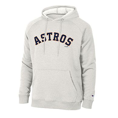 Men's Champion Heather Gray Houston Astros Triumph Tri-Blend Hoodie