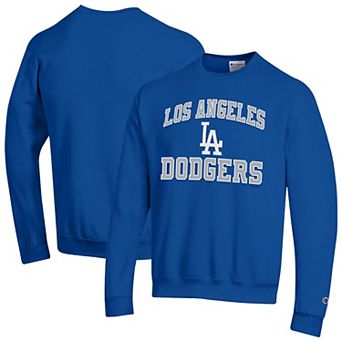 Men's Champion Royal Los Angeles Dodgers Heart & Soul Powerblend Sweatshirt