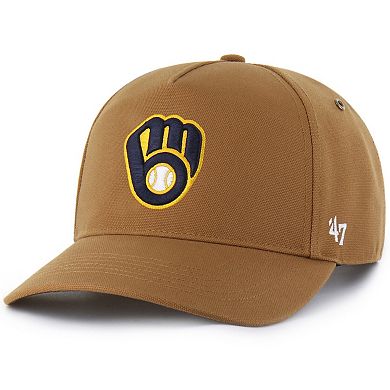 Men's Carhartt x '47 Brown Milwaukee Brewers Hitch Adjustable Hat