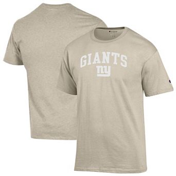 Men's Champion Oatmeal New York Giants Jersey T-Shirt
