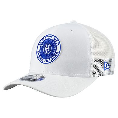 Men's New Era White New York Mets 2026 Spring Training Fan Pack 9SEVENTY Adjustable Trucker Hat