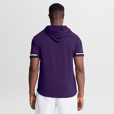 Men's Fanatics Purple Baltimore Ravens Optimal Play Short Sleeve Hooded T-Shirt