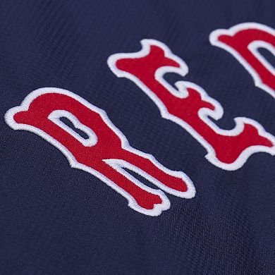 Men's Mitchell & Ness Navy Boston Red Sox Full-Snap Hooded Coaches Jacket