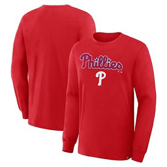 Men's Fanatics Red Philadelphia Phillies Lock-Up Legacy Long Sleeve T-Shirt