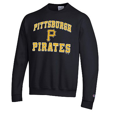 Men's Champion Black Pittsburgh Pirates Heart & Soul Powerblend Sweatshirt