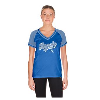 Women's New Era Royal Kansas City Royals Gameday V-Neck T-Shirt