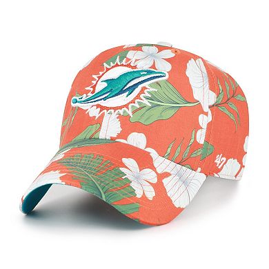 Men's '47 Orange Miami Dolphins Beach Side Clean Up Adjustable Hat