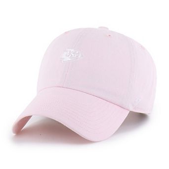 Women's '47 Light Pink Kansas City Chiefs Base Runner Ballpark Clean Up Adjustable Hat