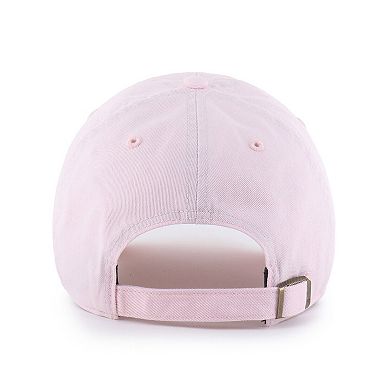 Women's '47 Light Pink Kansas City Chiefs Base Runner Ballpark Clean Up Adjustable Hat