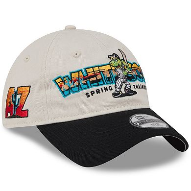 Youth New Era Stone/Black Chicago White Sox 2026 Spring Training Fan Pack Batter 9TWENTY Adjustable Hat