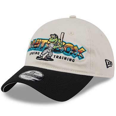 Youth New Era Stone/Black Chicago White Sox 2026 Spring Training Fan Pack Batter 9TWENTY Adjustable Hat