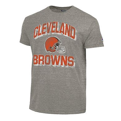 Men's Champion Charcoal Cleveland Browns Ultimate Tri-Blend T-Shirt