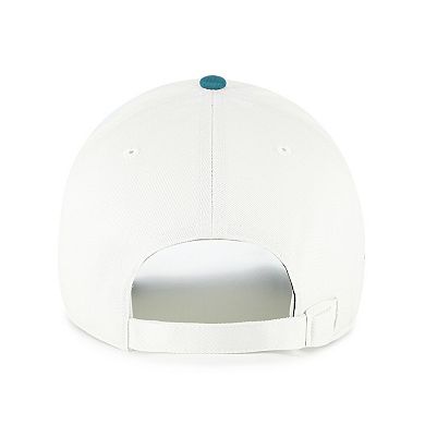 Men's '47 White/Teal Washington Nationals Contemporary Tonal Clean Up Adjustable Hat
