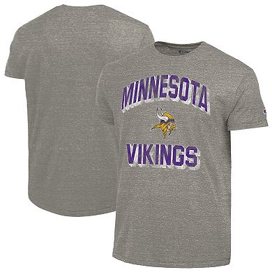 Men's Champion Heather Charcoal Minnesota Vikings Ultimate Tri-Blend T-Shirt