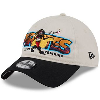 Youth New Era Stone/Black Pittsburgh Pirates 2026 Spring Training Fan Pack Batter 9TWENTY Adjustable Hat