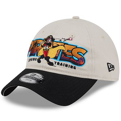 Youth New Era Stone/Black Pittsburgh Pirates 2026 Spring Training Fan Pack Batter 9TWENTY Adjustable Hat