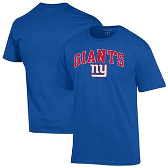 Men's Champion Royal New York Giants Arch Over Logo T-Shirt