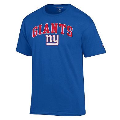 Men's Champion Royal New York Giants Arch Over Logo T-Shirt
