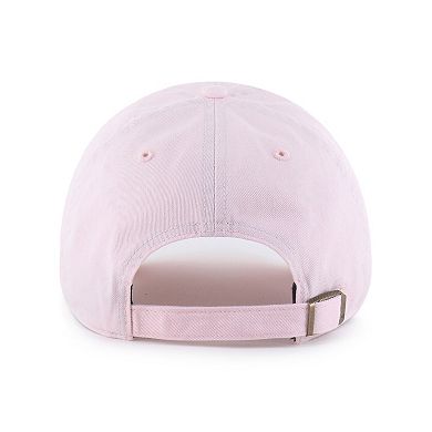 Women's '47 Light Pink Detroit Lions Base Runner Ballpark Clean Up Adjustable Hat