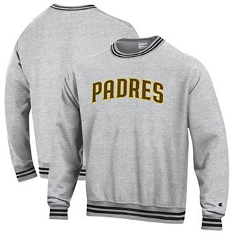 Men's Champion Heather Gray San Diego Padres Reverse Weave Sweatshirt