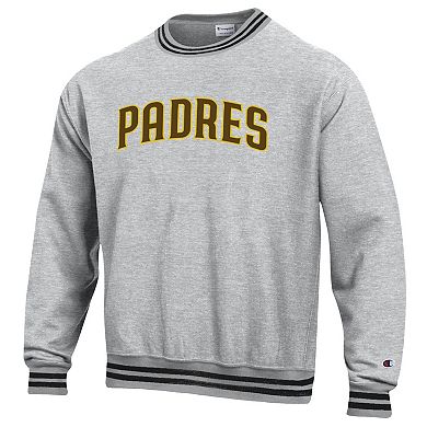 Men's Champion Heather Gray San Diego Padres Reverse Weave Sweatshirt