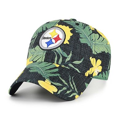 Men's '47 Black Pittsburgh Steelers Beach Side Clean Up Adjustable Hat