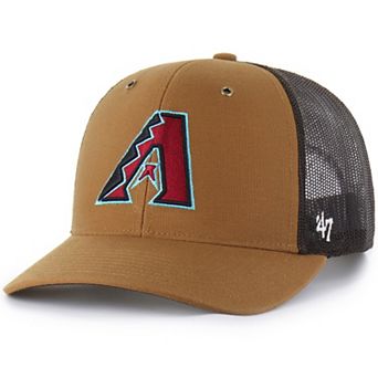 Men's Carhartt x '47 Brown Arizona Diamondbacks Trucker Adjustable Hat