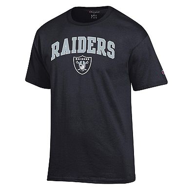 Men's Champion Black Las Vegas Raiders Arch Over Logo T-Shirt