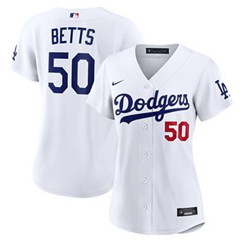 Women's Nike Mookie Betts White Los Angeles Dodgers Home Stadium Jersey