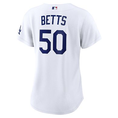 Women's Nike Mookie Betts White Los Angeles Dodgers Home Stadium Jersey