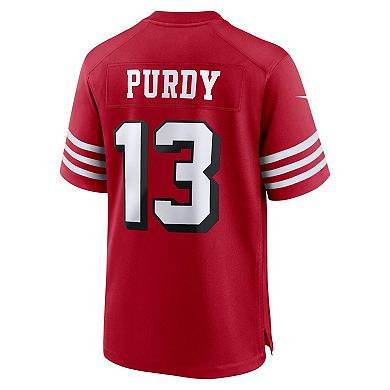 Men's Nike Brock Purdy Scarlet San Francisco 49ers Alternate Game Player Jersey