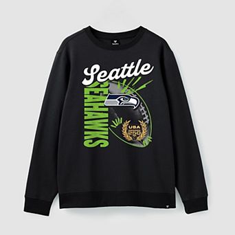 Men's Fanatics Black Seattle Seahawks USA 250 Gold Standard Team Heritage Fleece Sweatshirt