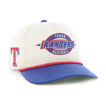 Youth '47 Natural/Royal Texas Rangers Frame Out Hitch Adjustable Hat