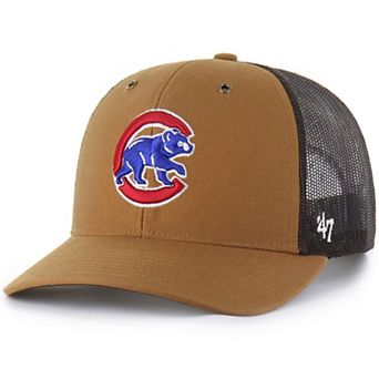 Men's Carhartt x '47 Brown Chicago Cubs Trucker Adjustable Hat