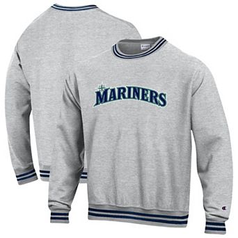 Men's Champion Grey Seattle Mariners Reverse Weave Sweatshirt