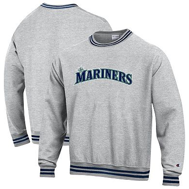 Men's Champion Grey Seattle Mariners Reverse Weave Sweatshirt