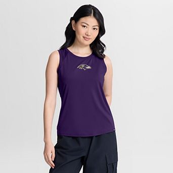 Women's Fanatics Purple Baltimore Ravens Mesh Triumphant Win​ Tank Top