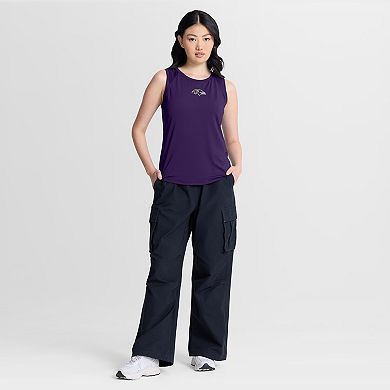Women's Fanatics Purple Baltimore Ravens Mesh Triumphant Win​ Tank Top