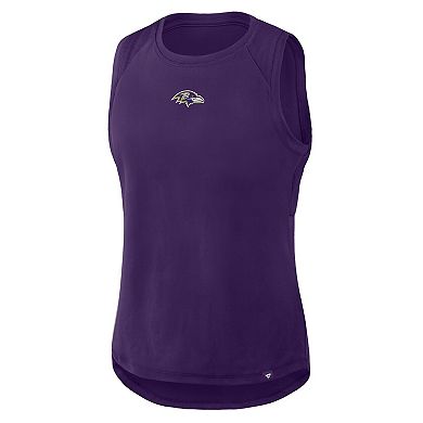 Women's Fanatics Purple Baltimore Ravens Mesh Triumphant Win​ Tank Top