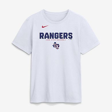 Men's Nike White Texas Rangers Bold Team Name T-Shirt