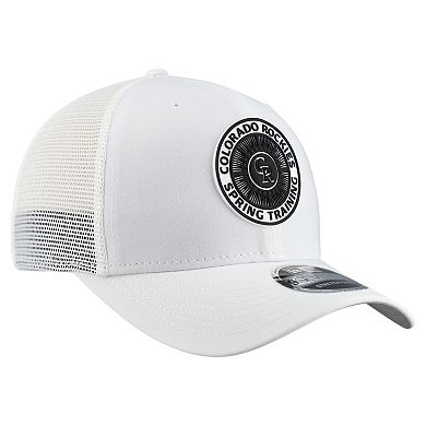 Men's New Era White Colorado Rockies 2026 Spring Training Fan Pack 9SEVENTY Adjustable Trucker Hat