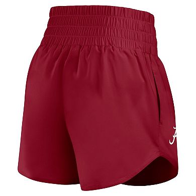 Women's Nike Crimson Alabama Crimson Tide Performance One Dri-FIT High-Rise Shorts