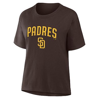 Women's Fanatics Brown San Diego Padres Lockup Legacy T-Shirt