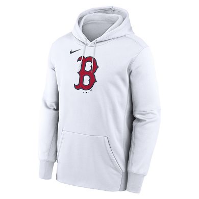 Men's Nike White Boston Red Sox Logo Club Hoodie