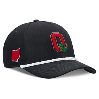 Unisex Nike Black Ohio State Buckeyes 2026 Basketball Refresh 5-Panel Rope Rise Hat